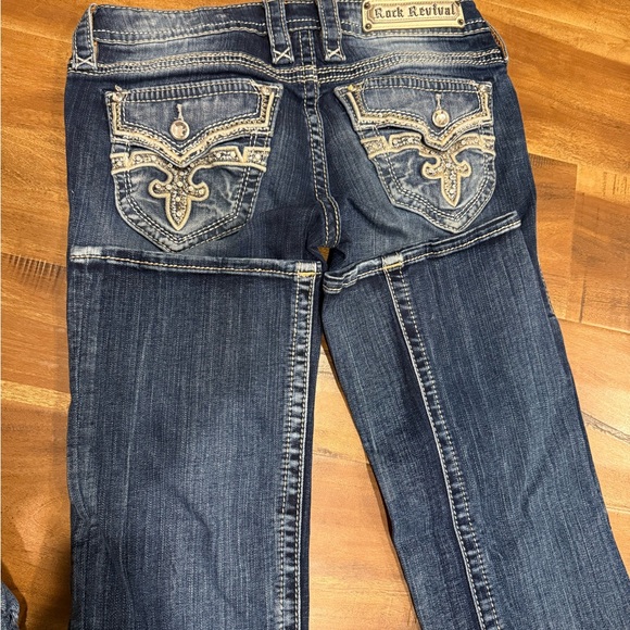 Rock Revival Dark Blue Boot Cut Jeans - Picture 2 of 4